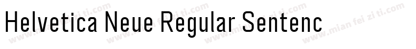 Helvetica Neue Regular Sentence Cas字体转换